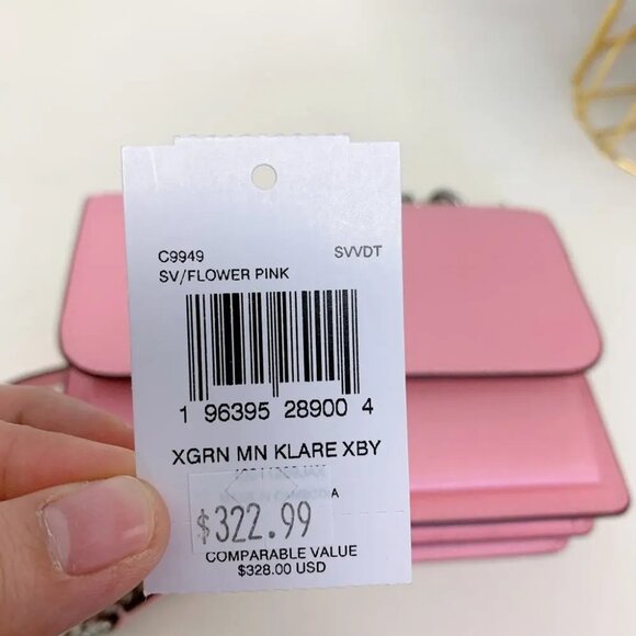 Coach C9949 Mini Klare Crossbody IN FLOWER PINK - Picture 7 of 7